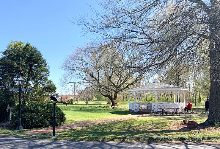 Gazebo in Front of the Mayberry Motor Inn