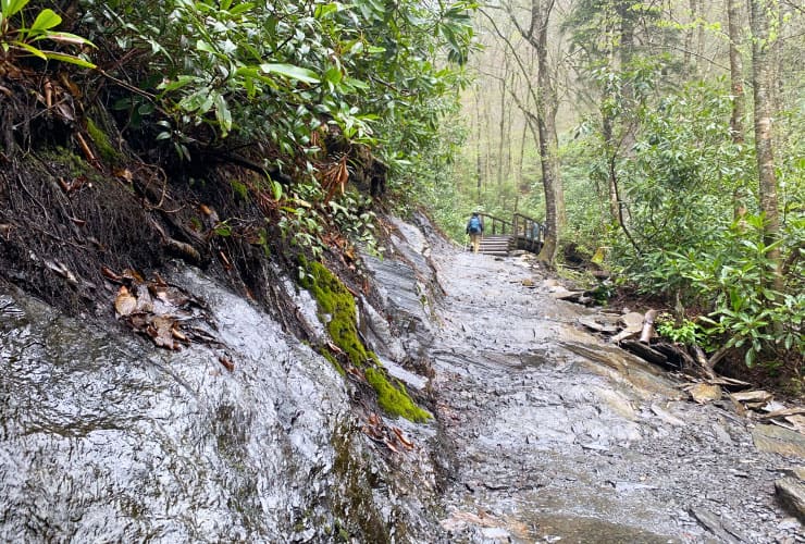 Natural Rock Path Smoky Mountains