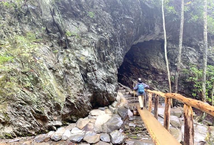 Entrance to Arch Rock on the Alum Cave Bluffs Trail