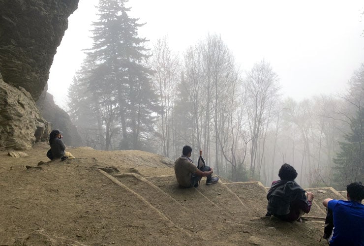 Foggy View from Alum Cave Bluffs Interior