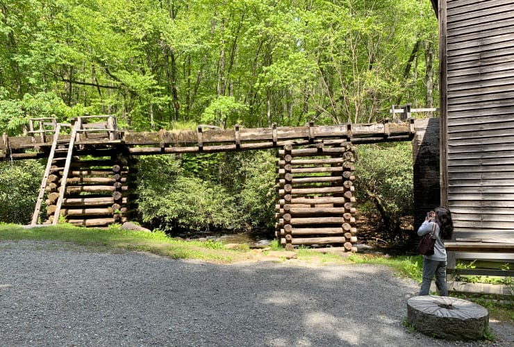 Flume of Mingus Mill in Cherokee