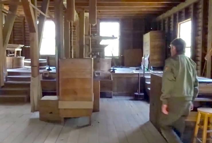Inside of Mingus Mill in Cherokee, NC