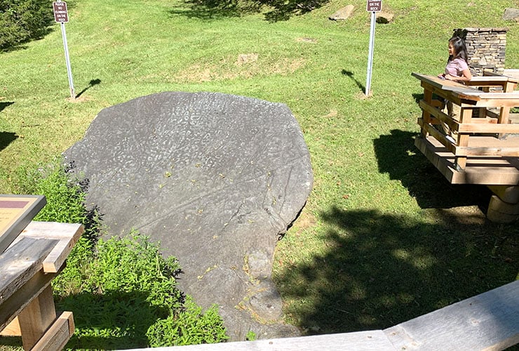 Sun Shining of the Judaculla Rock