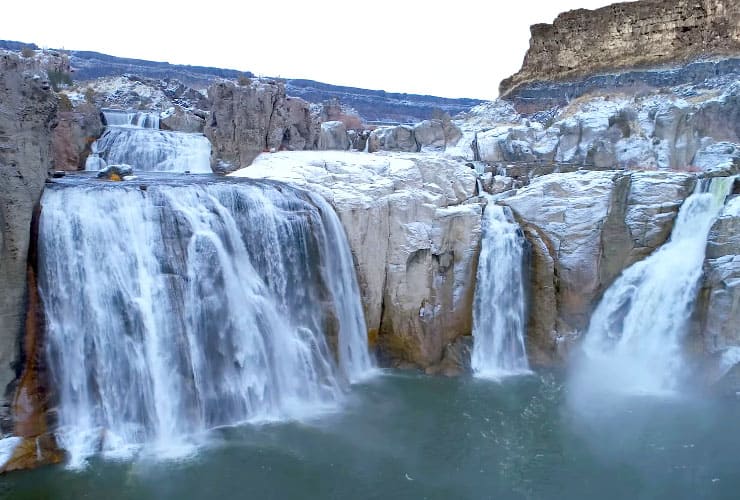 Shoshone Falls in Winter
