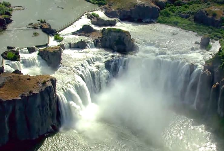 Overhead Shot of Shoshone Falls