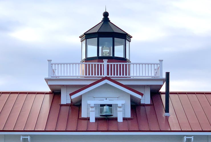 Light Tower and Bell of the Roanoke Marshes Lighthouse