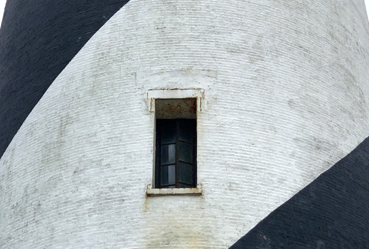 Closeup of Window of the Cape Hatteras Lighthouse