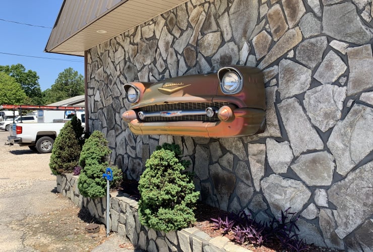 NC Roadside Attractions Metal Artwork Barnes Car Crash