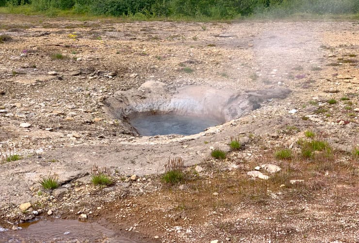 Iceland geothermal and volcanic area