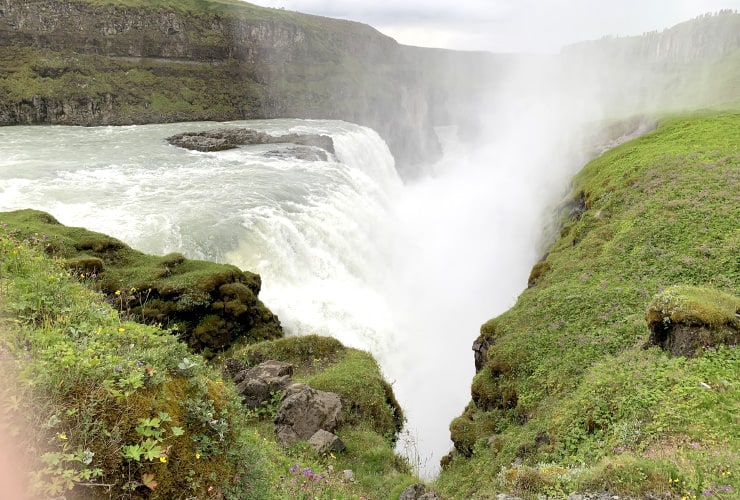Bottom Section of Gulfoss Golden Circle Iceland