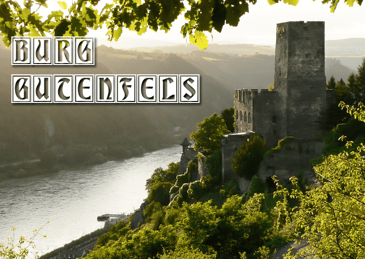 Gutenfels Castle on the Middle Rhine River