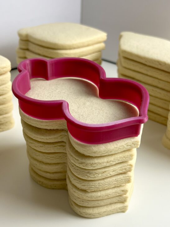 photo of rollout sugar cookies for decorating with royal icing 