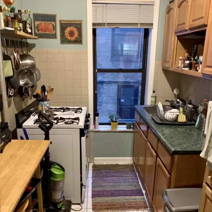 photo of small NYC kitchen