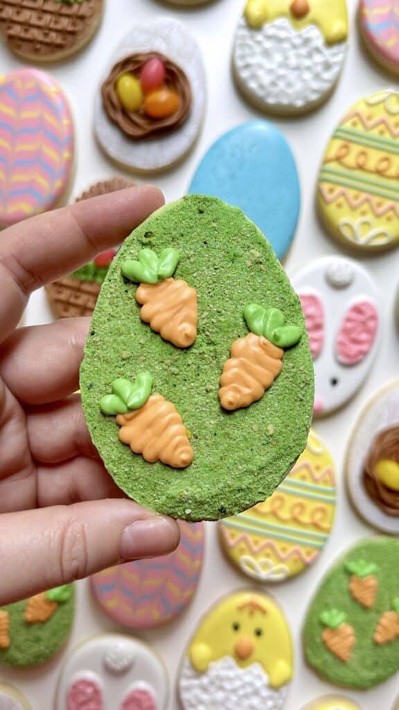 example of cookie decorating: carrots