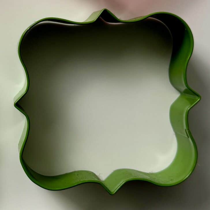 photo of cookie cutter used for love birds cookies