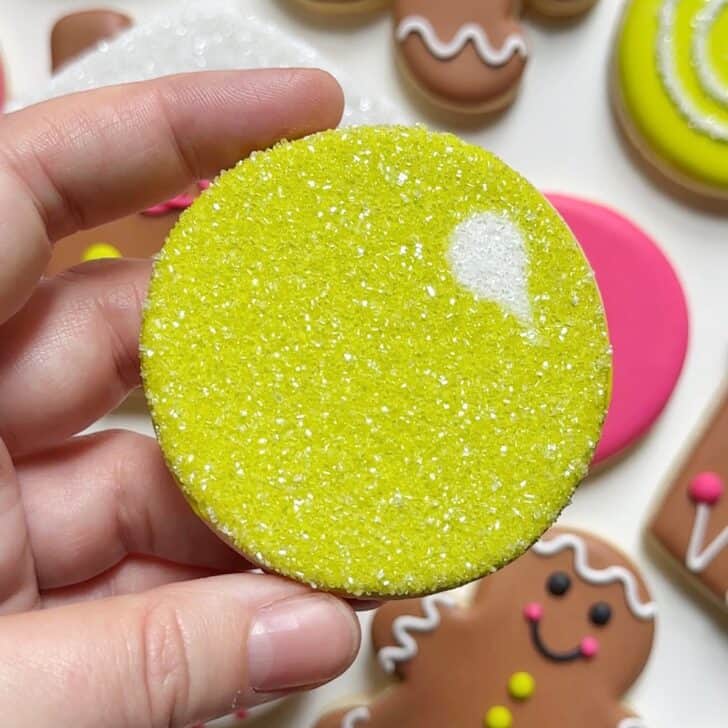 gum drop Cookies decorated with royal icing