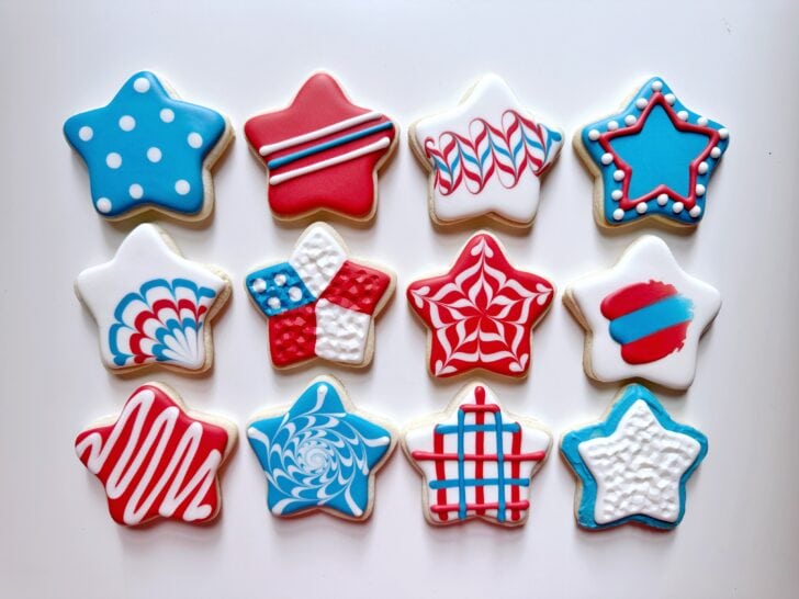 4th of July Cookies ~ 12 Patriotic Star Cookies