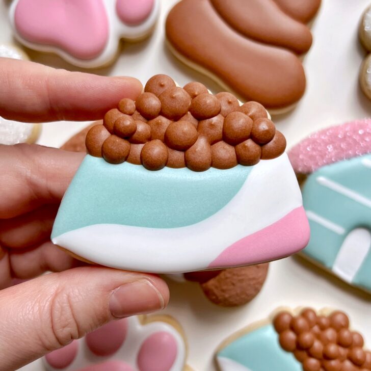dog food Cookies decorated with royal icing
