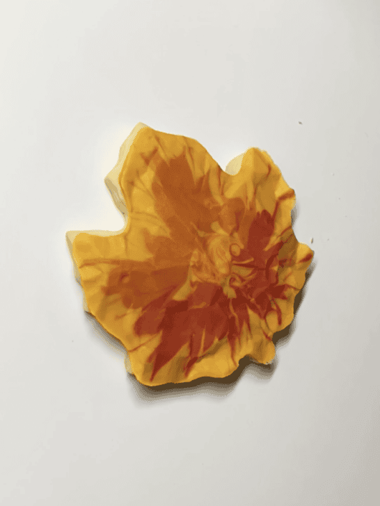 how to decorate a maple leaf cookie with royal icing