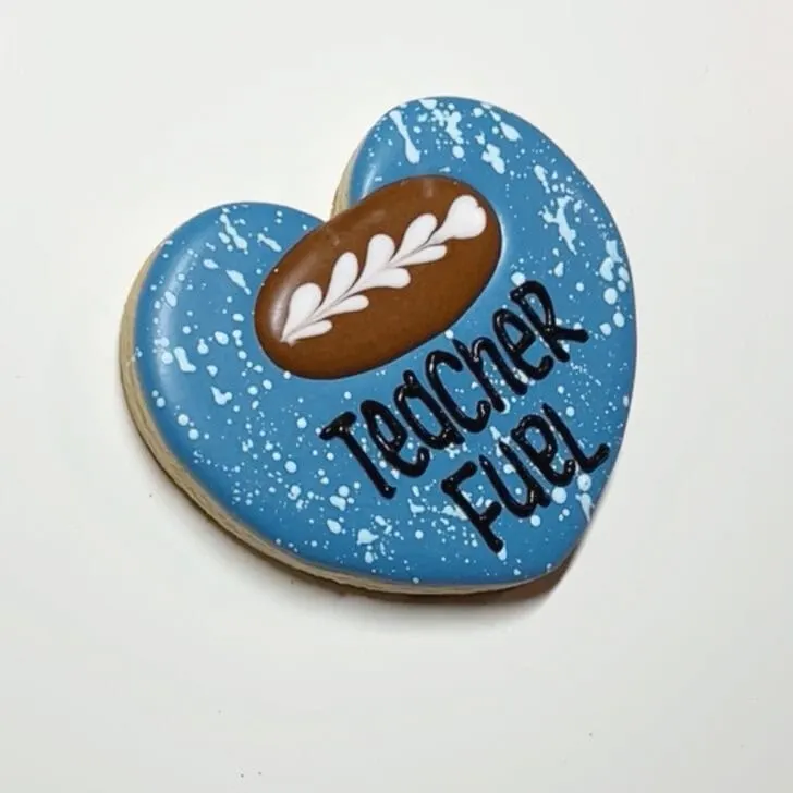how to decorate teacher fuel cookies with royal icing