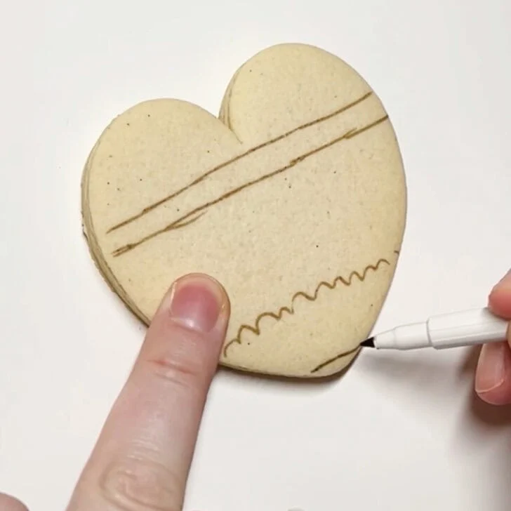 how to decorate pencil cookies with royal icing