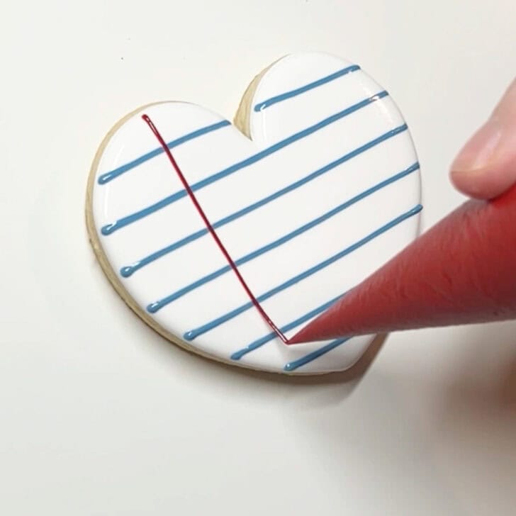 how to decorate teaching is a work of thank you cookies with royal icing