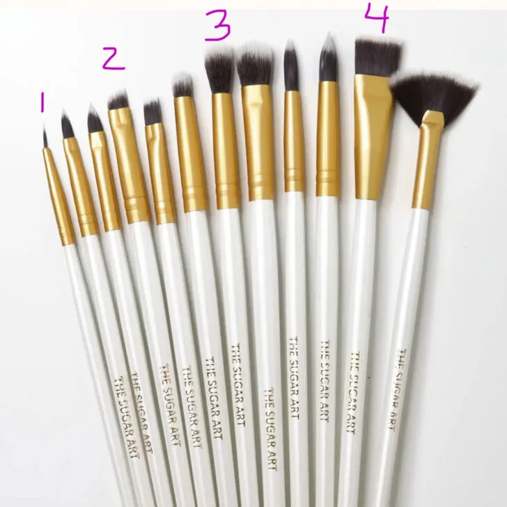 brushes for teacher appreciation set of cookies