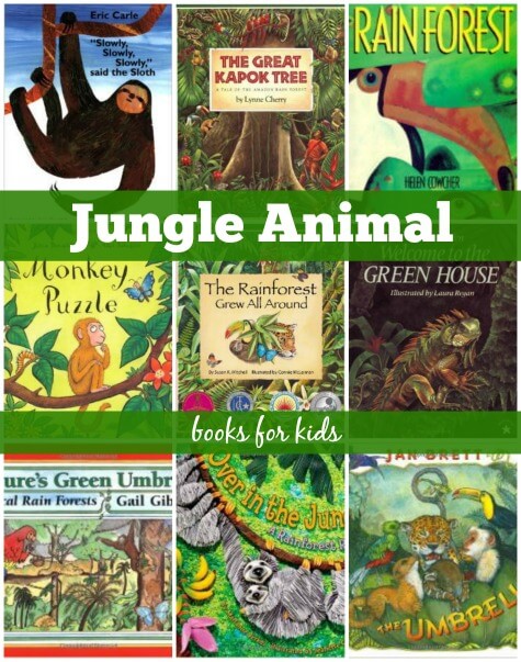 jungle animal yoga books for kids