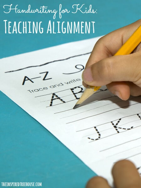 handwriting for kids alignment
