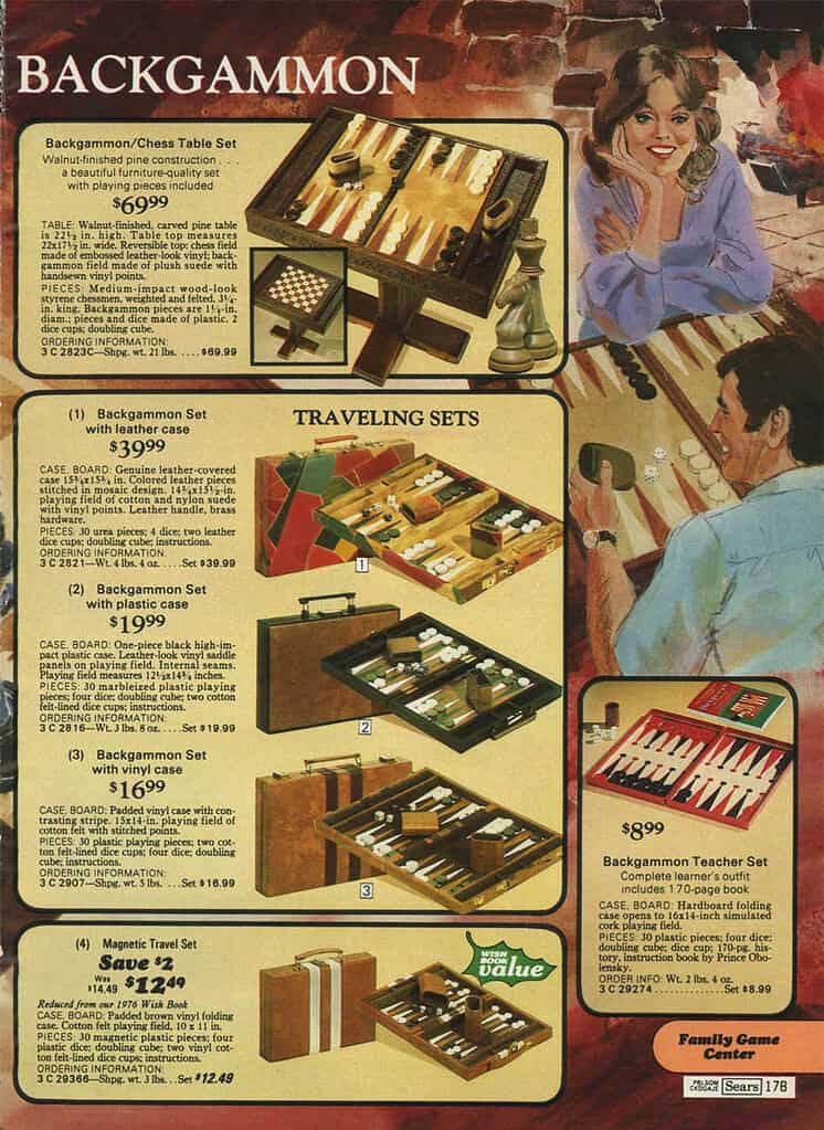 Popular Toy 1977 - Backgammon Set
