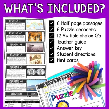 Pompeii and Mount Vesuvius - Ancient Rome Reading and Puzzle Escape Room - Image 2