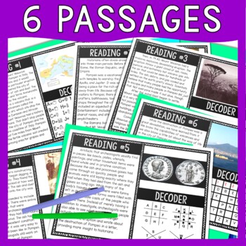 Pompeii and Mount Vesuvius - Ancient Rome Reading and Puzzle Escape Room - Image 4