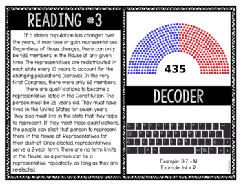 House of Representatives Reading and Puzzle Escape Room - Legislative Branch - Image 4
