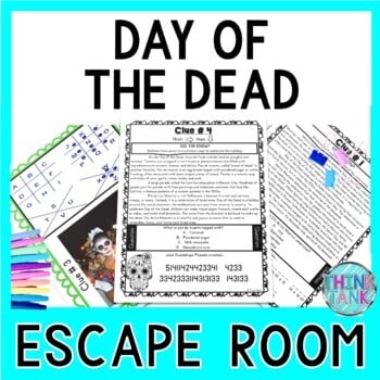 Day of the Dead ESCAPE ROOM Activity - Dia de los Muertos