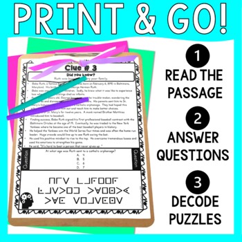 Growth Mindset #2 ESCAPE ROOM - Reading Comprehension - Back to School - Image 3
