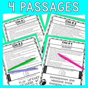 Growth Mindset #4 ESCAPE ROOM - Sports and Athletes - Reading Comprehension - Image 4