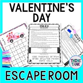 Valentine's Day ESCAPE ROOM - Reading Comprehension - February Activity