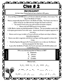 Cinco de Mayo ESCAPE ROOM - Fun Facts, May 5th, Mexico, Battle of Puebla - Image 4