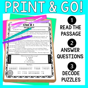 Maya Empire PUZZLE STATIONS: Mayan Civilization, Mexico and Hieroglyphics - Image 3