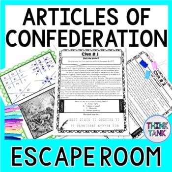 Articles of Confederation ESCAPE ROOM: First Constitution, Shays Rebellion