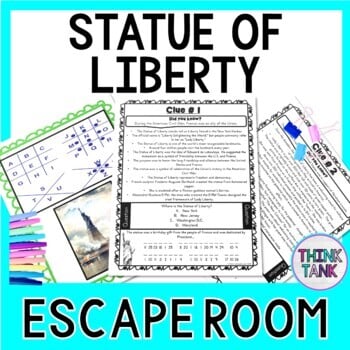 Statue of Liberty ESCAPE ROOM - Reading Comprehension - World Landmarks