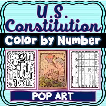 U.S. Constitution Color by Number : Articles and Amendments