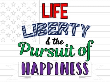 Declaration of Independence Quote Collaborative Poster! Team Work Activity - Image 2