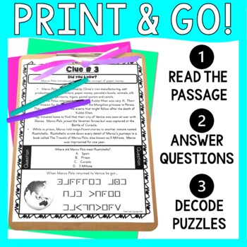 Marco Polo ESCAPE ROOM - Reading Comprehension - Ancient China - Image 2