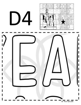 Abraham Lincoln Collaborative Poster! Team Work - Gettysburg Address - Image 4