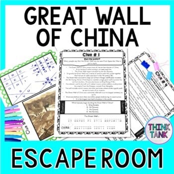 Great Wall of China ESCAPE ROOM - Reading Comprehension - Ancient China