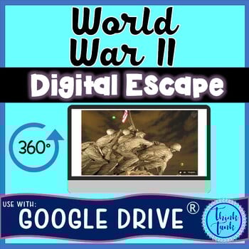 World War II DIGITAL ESCAPE ROOM for Google Drive®