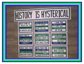 U.S. History Jokes Bulletin Board - Classroom Posters - Image 2