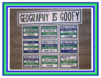 Geography Jokes Bulletin Board - Classroom Posters - Image 3