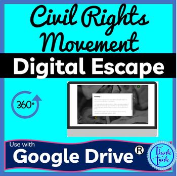 Civil Rights Movement DIGITAL ESCAPE ROOM for Google Drive®